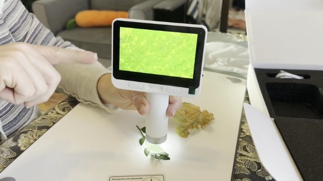 Microscopio Digital Para Niños Thinkaroo - 1600X, Pantalla IPS 2.4", 6 LEDs, Tarjeta 8GB - Juguete Educativo 3-12 Años