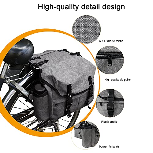 Bicycle Pannier Bag Waterproof Bicycle Rear Rack Storage Bag 25L Large Capacity Bicycle Rear Saddle Panniers Accesories - Image 6