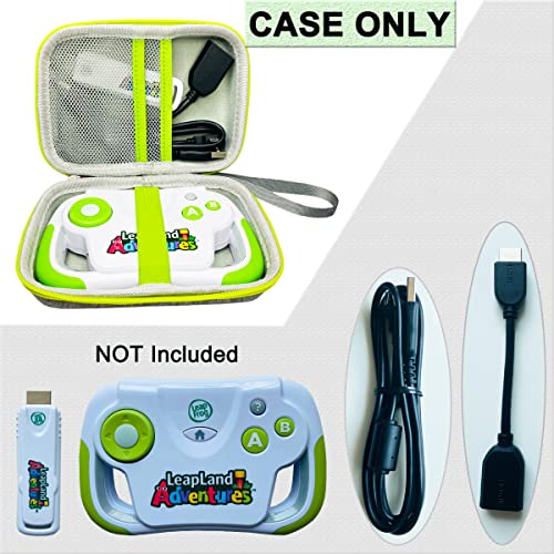 Carrying Case for Leapfrog LeapLand Adventures Learning Video Game, Protective Storage Holder for LeapLand Video Game and HDMI Game Stick USB Power Cable Accessories (Case Only) - Thumbnail 2