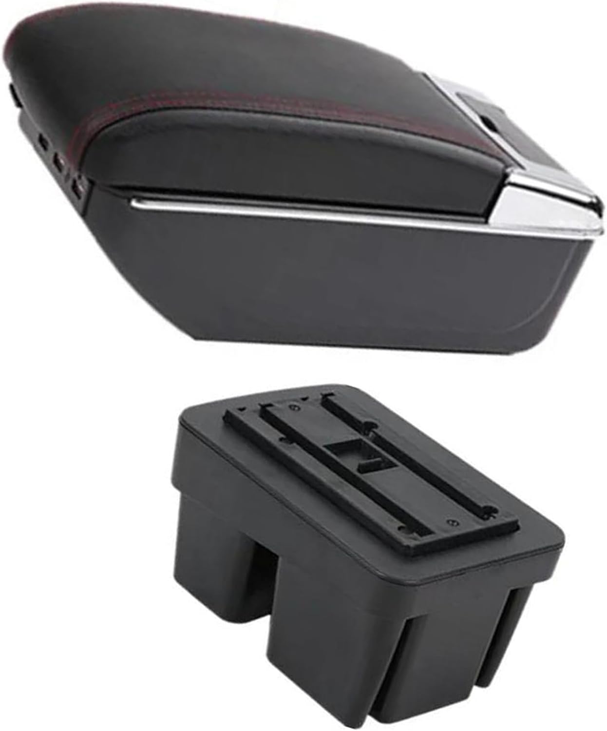 Car Arm Rest Armrest Box With Cup Holder Double Layer Storage Armrest Box With 7 USB Ports For VW For Golf Mk7 2013 2014 2015 2016 2017