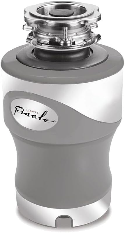 Luxart Finale Garbage Disposer with Cord - 10 Year - 3/4 HP