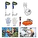 QUSKLISU Tree Pole Climbing Spike Set Portable Steel Pole Climbing Spurs Tree-Climbing Tools Forged Climber Gaffs Tool with Adjustable Leather Strap for Felling Trees, Picking Fruit, Hanging Objects