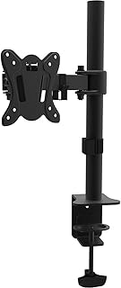 PrimeCables Single Monitor Desk Mount Stand - Fully Adjustable Monitor Arm for 13”-27” Computer Monitor - Heavy Duty, Sturdy Monitor Bracket with 75 x 75 and 100 x 100 VESA Patterns, Max 17.6lbs