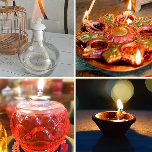 Mèches de rechange pour lampe à huile propre sans odeur ni fumée noire