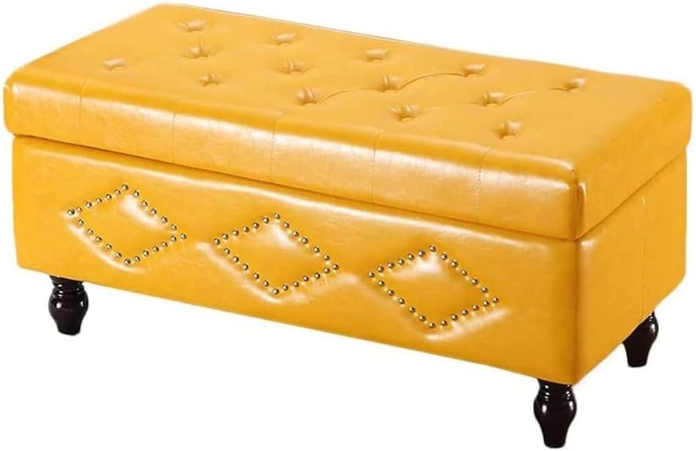 Reposapiés con almacenaje, Taburete con almacenaje, Tela, Taburete Multifuncional para Mesa de Centro, Taburete con almacenaje, sofá, Cambiador de Zapatos, reposapiés, Taburete con
