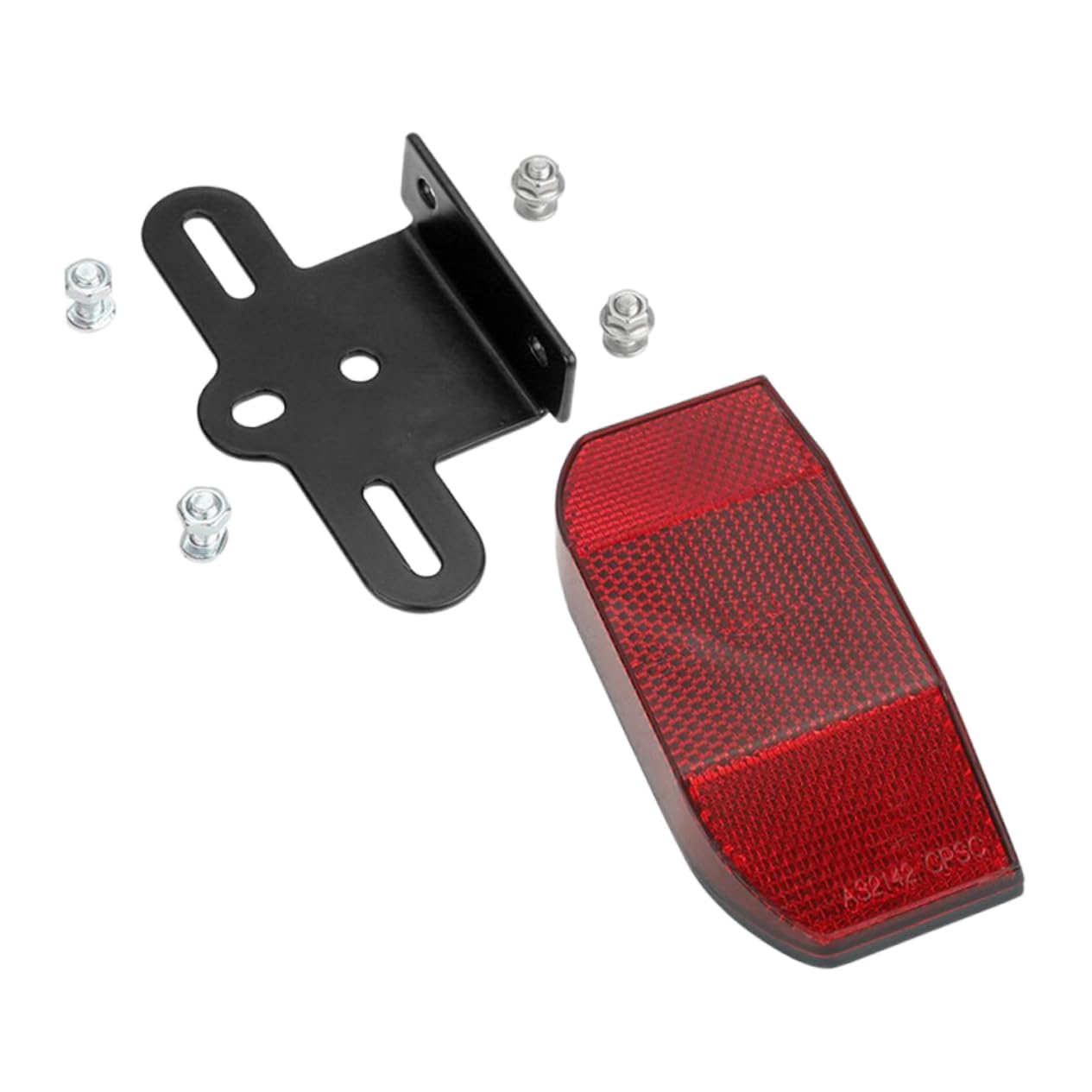 Mikikit 2 Sets Bike Rear Reflector Red Bike Light Set High Visibility Reflective