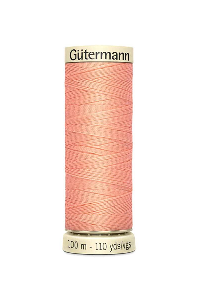 Gutermann 2T100/586 | 586-Apricot 100% Polyester Sew All Sewing Thread | 100m