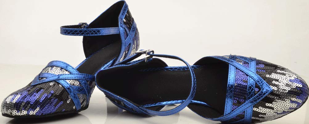 Scarpe da ballo latino Rumba da ballo con punta chiusa da donna