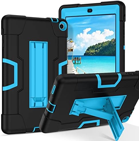 Kebiory for Walmart Onn 8 Inch Gen 3 2022 (Model:100071483) Tablet Case,Shockproof Kids Friendly Shoulder Strap Cover Case Built-in Kickstand for Walmart Onn 8 Inch 3nd Gen 2022 Tablet (Green/Pink