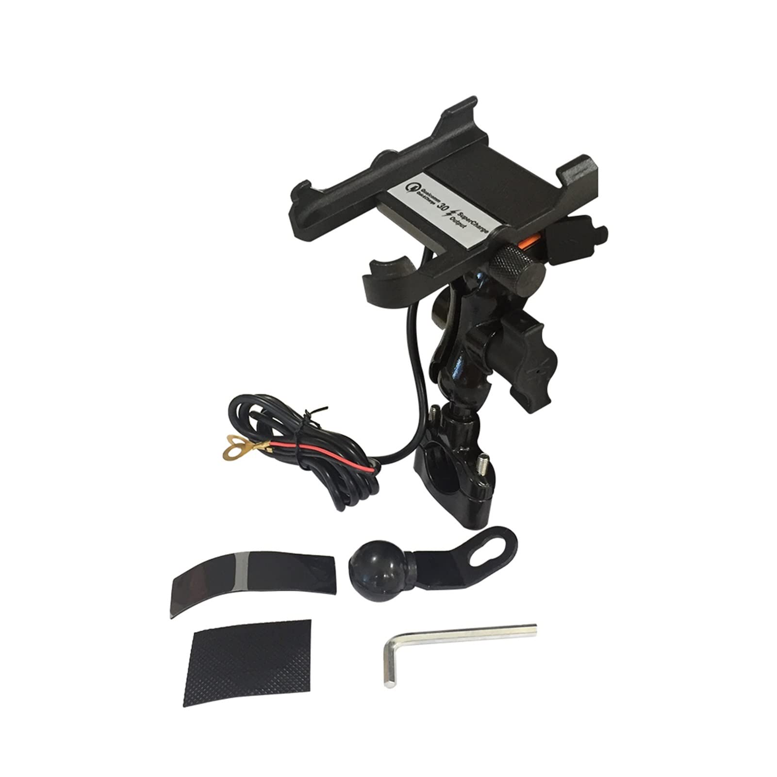 Uchwyt na telefon komórkowy do motocykla, port USB, szybkie ładowanie Qc 3.0, wodoodporna, bezprzewodowa ładowarka na kierownicę, uchwyt do ładowania telefonu 11 Samochodowa płyta ładująca