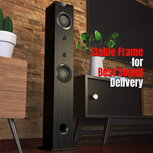 Venloic Floor Standing Bluetooth Tower Speaker, Floor Speakers For Home Stero System, Floor Standing Speakers Home Theater, Bluetooth Tower Speakers With Bass #TOP6