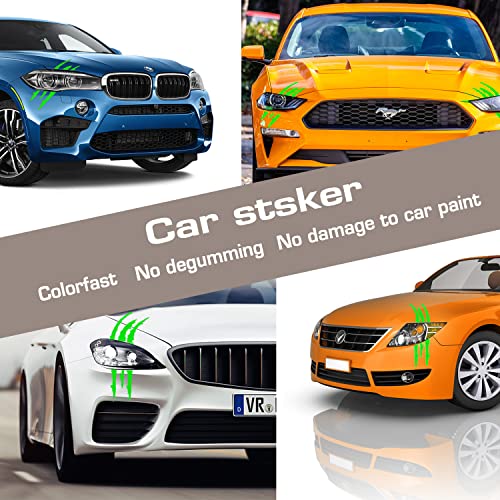 Jeseny 2 Pcs Bloody Claw Marks Decal, Car Styling Scratch Stripe Bloody Claw Marks Stickers Fit For All Automobile Car (Green) #TOP1