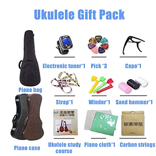 DXIN Ukulélé Soprano Concert, Ukulele 4 Cordes, Kit De Démarrage Ukulélé, Ukulélé en Bois Hawaïen pour Enfants Adultes… - Les Beatles, Paul McCartney, John Lennon, RIngo Starr, George Harrison DXIN Ukulélé Soprano Concert, Ukulele 4 Cordes, Kit De Démarrage Ukulélé, Ukulélé en Bois Hawaïen pour Enfants Adultes… – Image 7