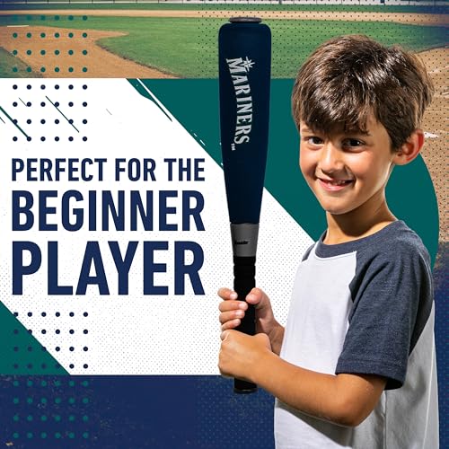 Image of MLB Seattle Mariners Team Jumbo Foam Bat and Ball Set, 21-Inch, Blue