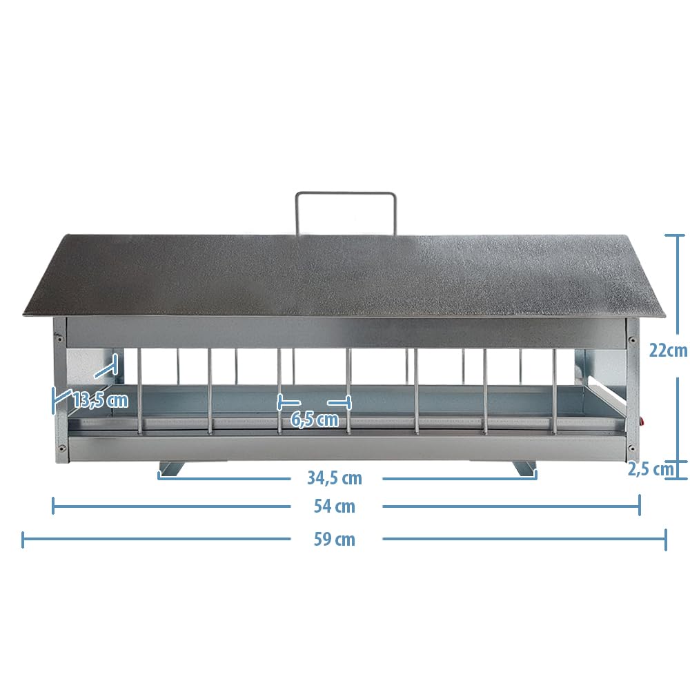 Breker Futtertrog Metall 60 cm mit Schublade