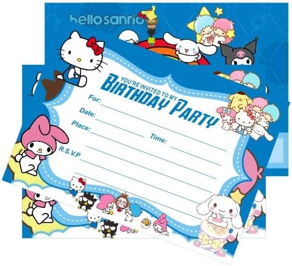 Miniatura 5 de SUTRADHAR 24 invitaciones de cumpleaños para niños, invitaciones de fiesta de niños, suministros de decoración para fiestas de cumpleaños