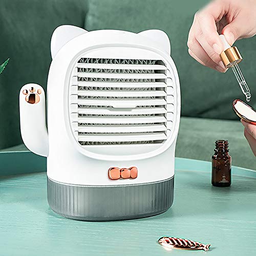 Mini refroidisseur d'air portable et diffuseur d'aromathérapie pour bureau