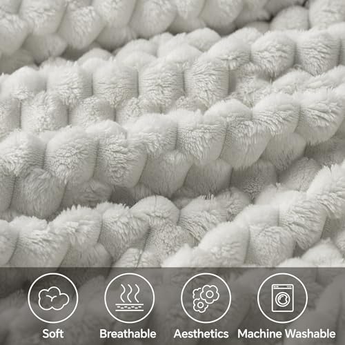 Image of BEDELITE Light Grey Throw Blanket for Couch, Soft Gifts for Women, 50 * 60
