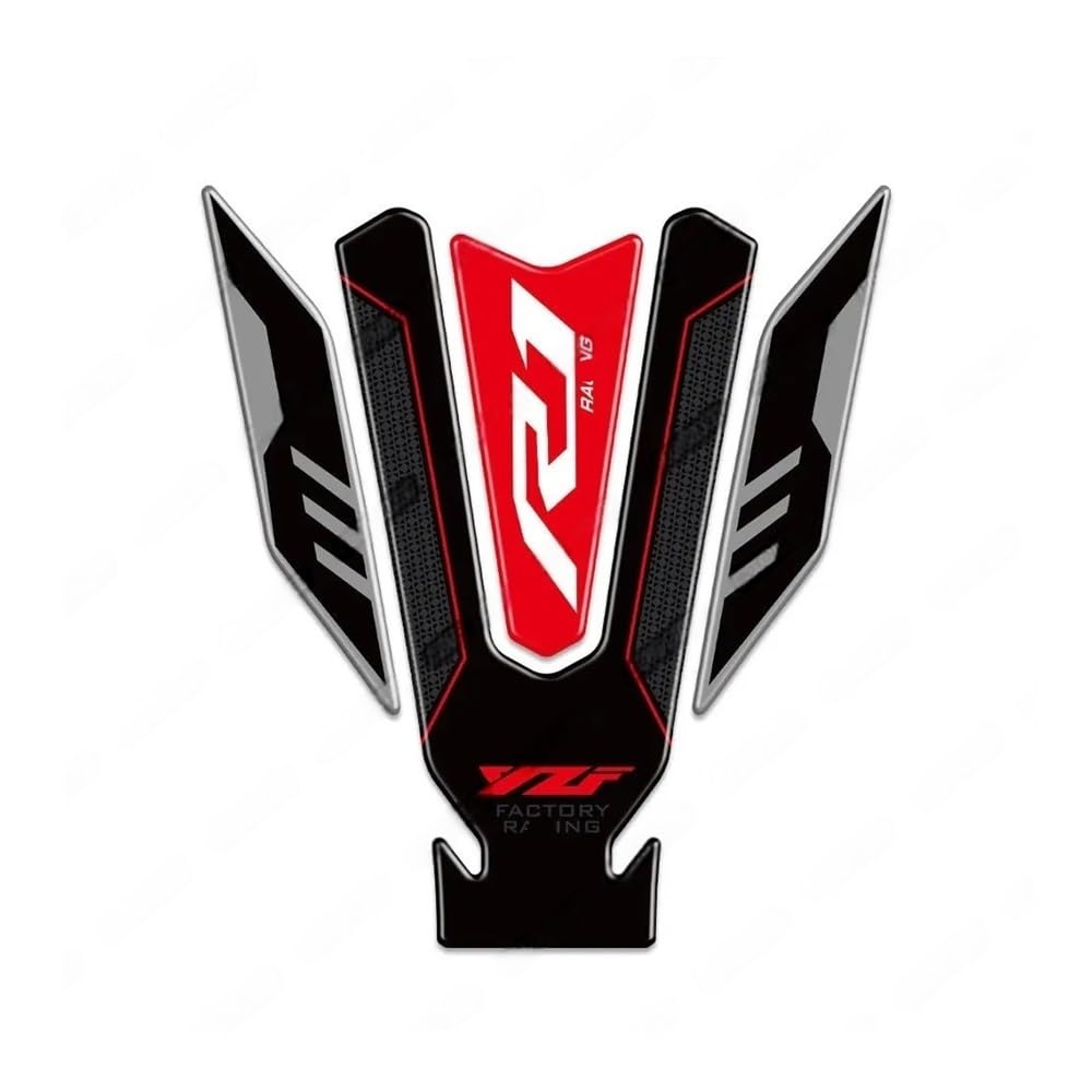 Rg1xte Red 02 Fuel Tank Pad Motorcycle Fuel Tank Pad Protector For Yzf R1 R1m Yzfr1 2015-2023 Motorbike Gas