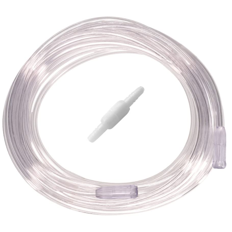 ResOne 2pk 50Ft Clear Oxygen Supply Tubing with Swivel Connectors