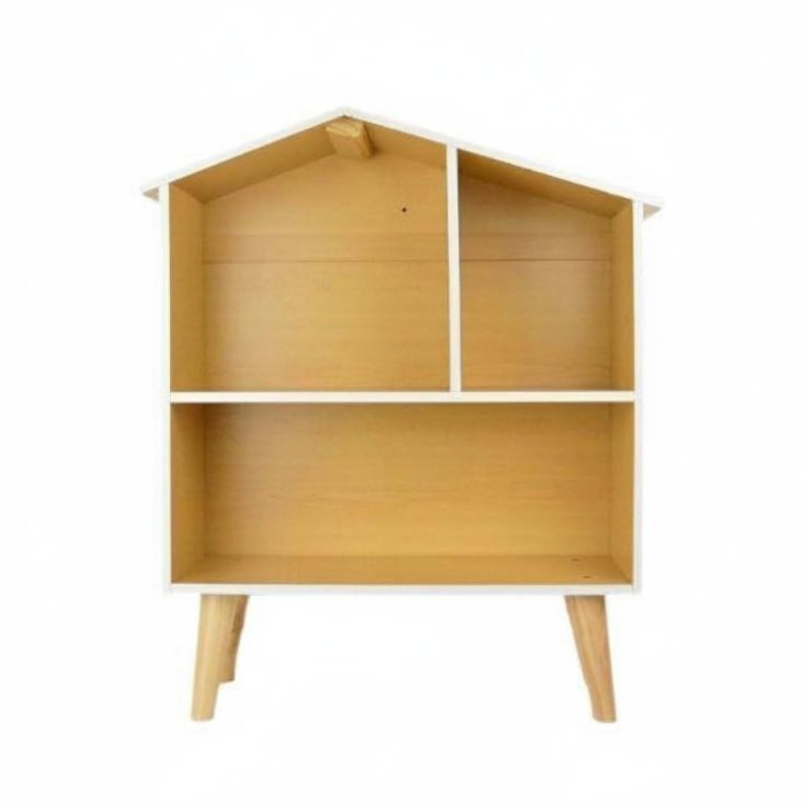 DIY Puppenhaus Holzspielhaus Regal Aufbewahrung Kinder Möbel Bausatz Lernspaß Kreative Gestaltung Solider Holzrahmen mit Fächern für Kinderzimmer Spielzimmer Vorschule Geschenk Heimdekoration
