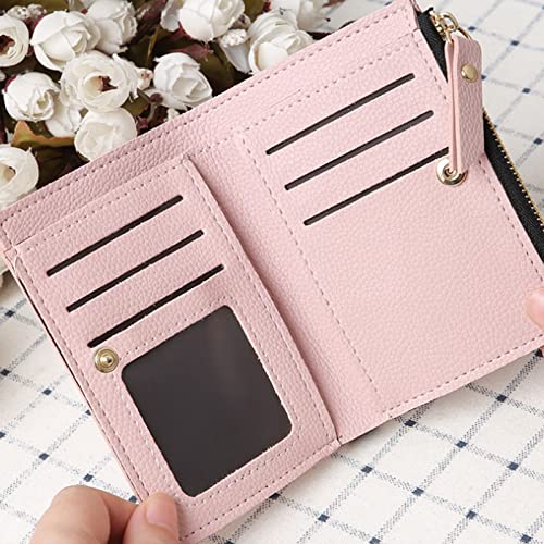 Womens wallet Fashion Short Small Zipper Purse Embroidered Coin Cute Simple Card Holders Lady Mini Money Bag3