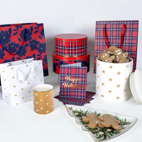 Draper-James-Scented-Winter-Candle-in-Ceramic-Jar-with-Lid-10oz-Pine-Christmas-Candle-Gold-with-White-Stars Draper James Scented Winter Candle in Ceramic Jar with Lid 10oz Pine Christmas Candle Gold with White Stars