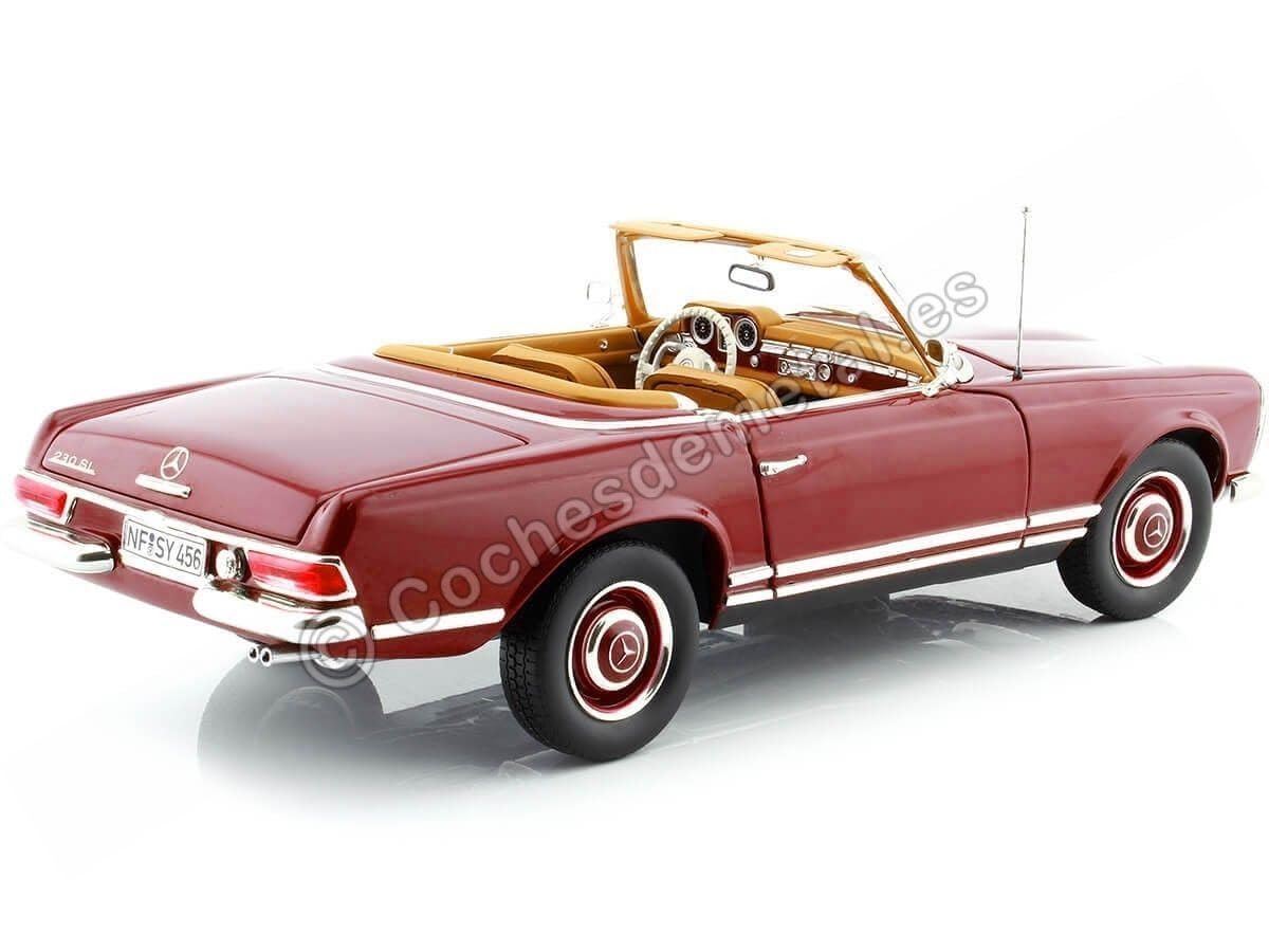 Norev 1:18 Mercedes-Benz 230 SL 1963 - ciemnoczerwony : Amazon.pl