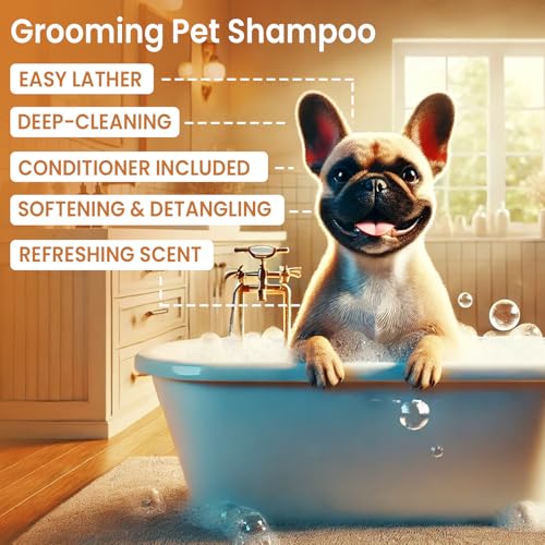 Dog-Shampoo-and-Conditioner-Set-for-Allergies-Itching-Daily-Use-Itchy-Skin-Relief-Odor-Control-with-Lavender-Rosemary-Oils-for-Calming-Safe-for-Sensitive-Skin-All-Dogs-16-fl-oz-x-2 Dog Shampoo and Conditioner Set for Allergies Itching Daily Use Itchy Skin Relief Odor Control with Lavender Rosemary Oils for Calming Safe for Sensitive Skin All Dogs 16 fl oz x 2