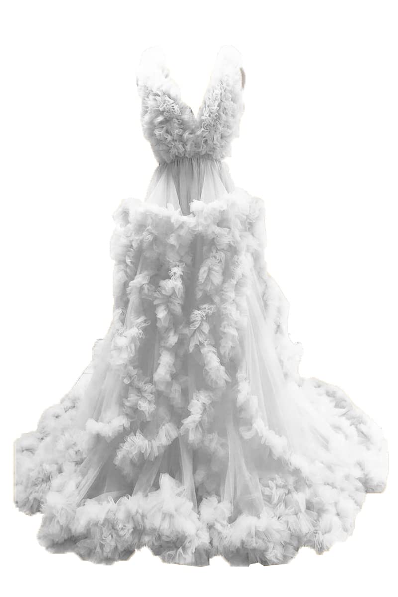 Long Pleated Maternity Dress