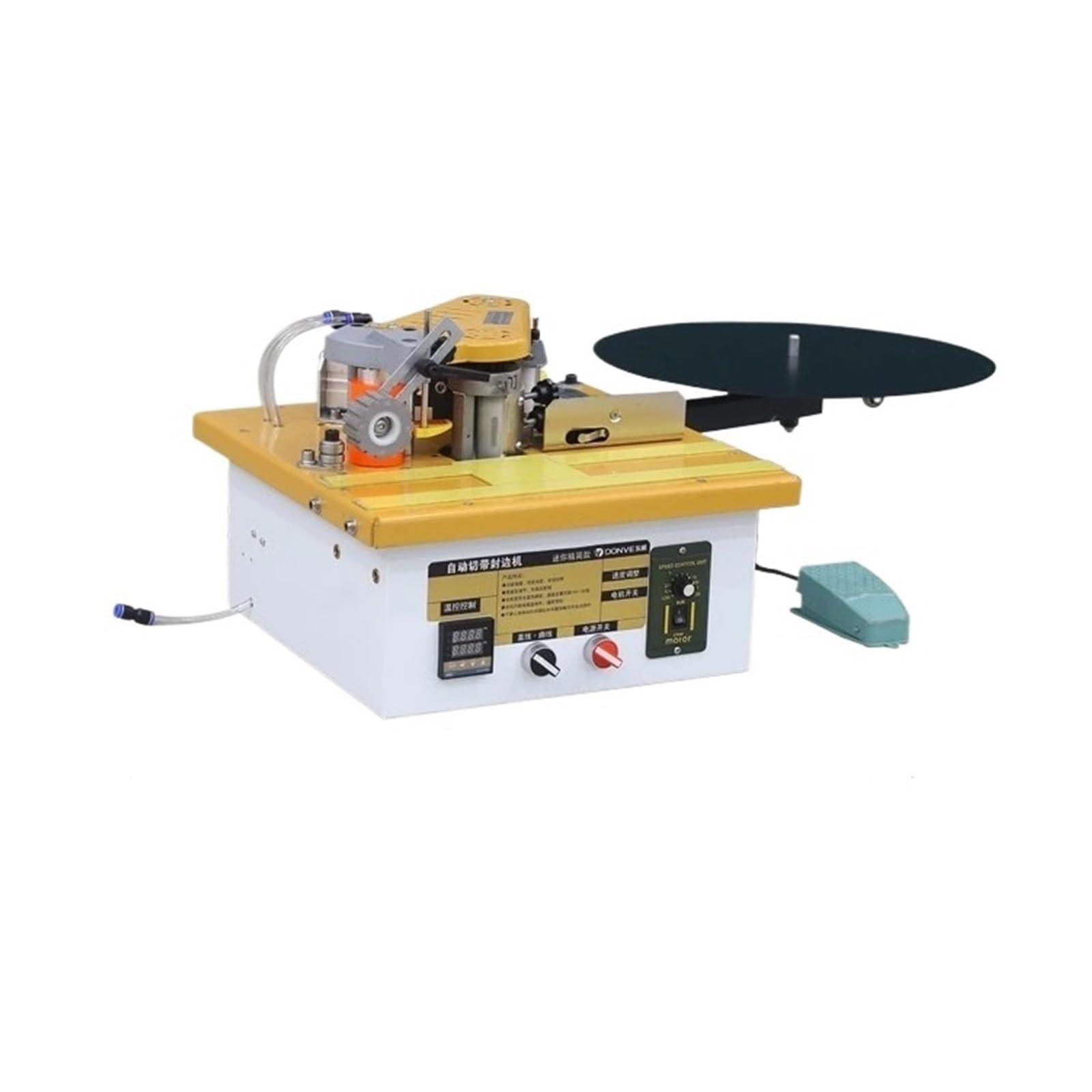 Portable Double Side Gluing Woodworking Banding Machine Edge Bander for Wood Based Panels Machinery Speed and Efficiency Improvement(Package1)