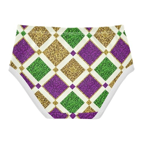 Cotton Toddler Underwear Floral Glitter Diamond Gold Panties for Girl Stylish Briefs Girls Undies 2t2