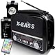 Retoo Retro Radio Bluetooth FM, Nostalgie, Kofferradio, Gehäuse in Holzoptik, Vintage, Kompaktanlage,Unterstützt USB, SD Karten Slot, Einfaches Küchenradio für Büro, Zuhause, Senioren