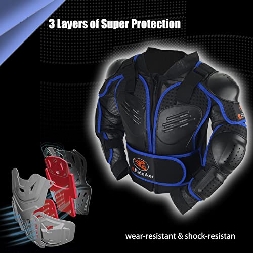 Kids Dirt Bike Gear For Kid Full Body Armor Protective Jacket For Motorcycle Chest Spine Protector Gear Spine Guard (Xxs, Blue) #TOP1