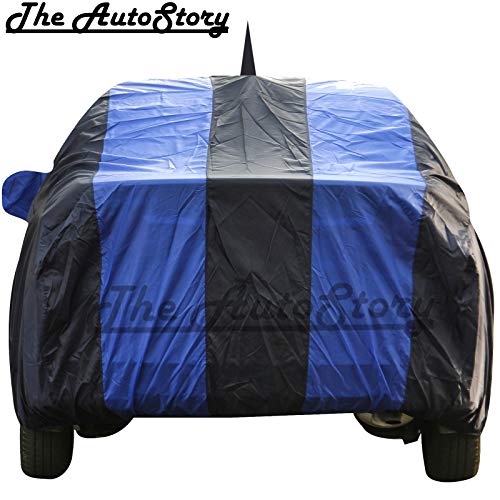 Image of 190 Taffeta Water Resistant Car Body Cover Compatible with Toyota Glanza with Mirror & Antenna Pockets (Royal /Navy Blue)