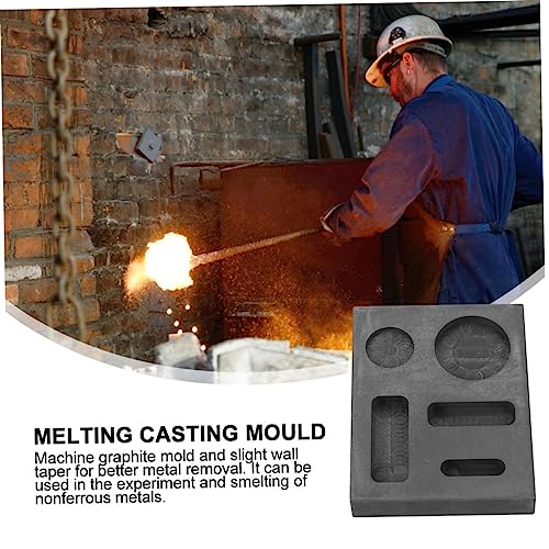 Moule graphite pour fusion de bijoux et métaux Lurrose 2 pièces - 5