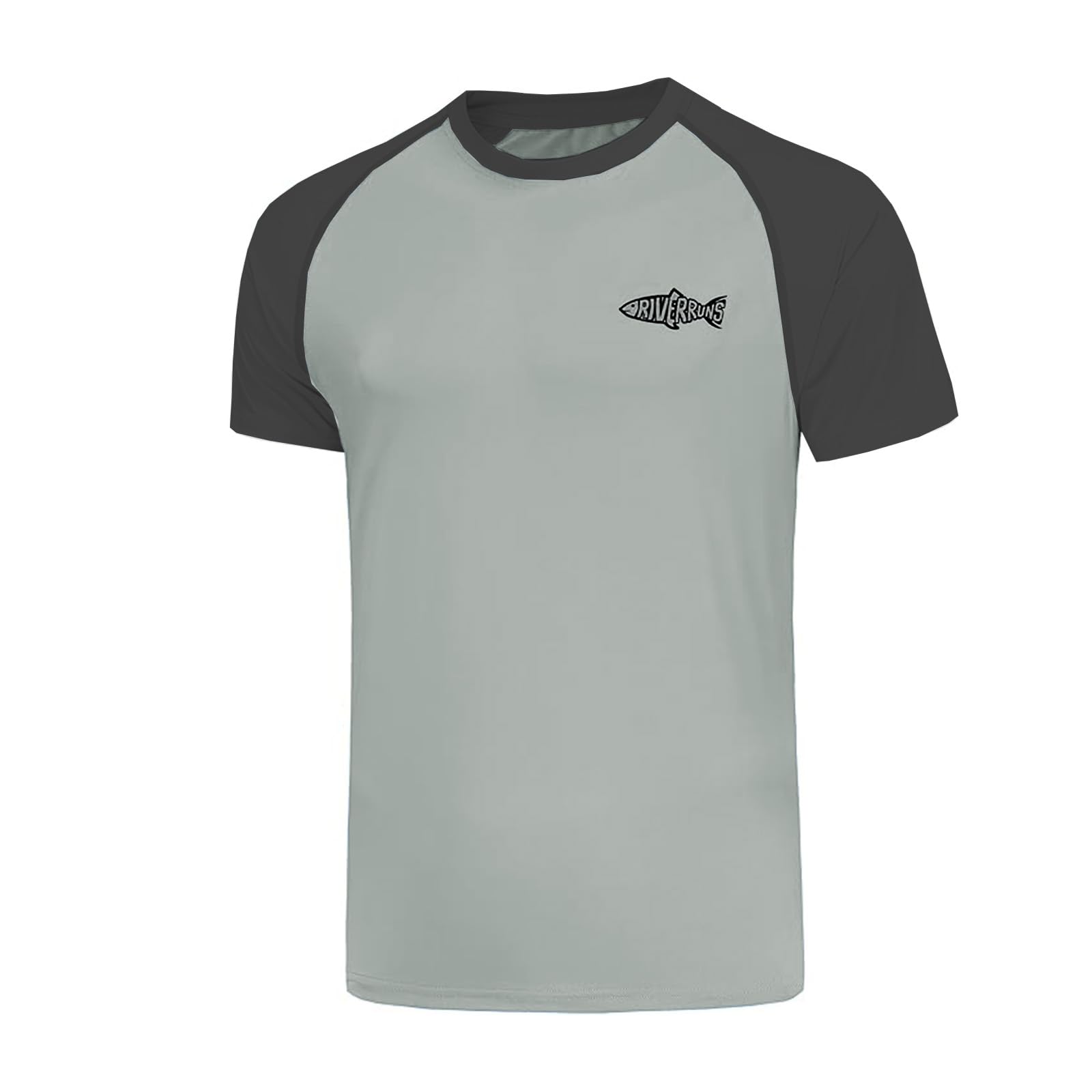 Men's UPF 50+ Ice-Cool Quick Dry Short Sleeve Rash Guard for Fishing