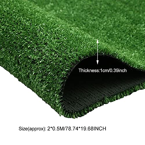 MVPACKEEY 1 Rolle Kunstrasen-Teppich, realistische Kunstrasenmatte, 1 m x 1 m, Kunstrasen, für Terrasse, Garten, Rasen, Hochzeit, Dekoration, drinnen und draußen, Hundetraining (super Dichte) - Image 5