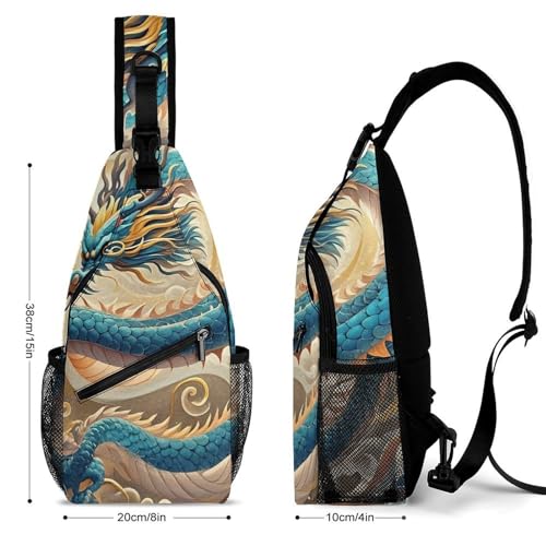 Mermaid Sling Bag for Men Women - Adjustable Crossbody Chest Backpack, 15" Travel Hiking Fanny Pack2