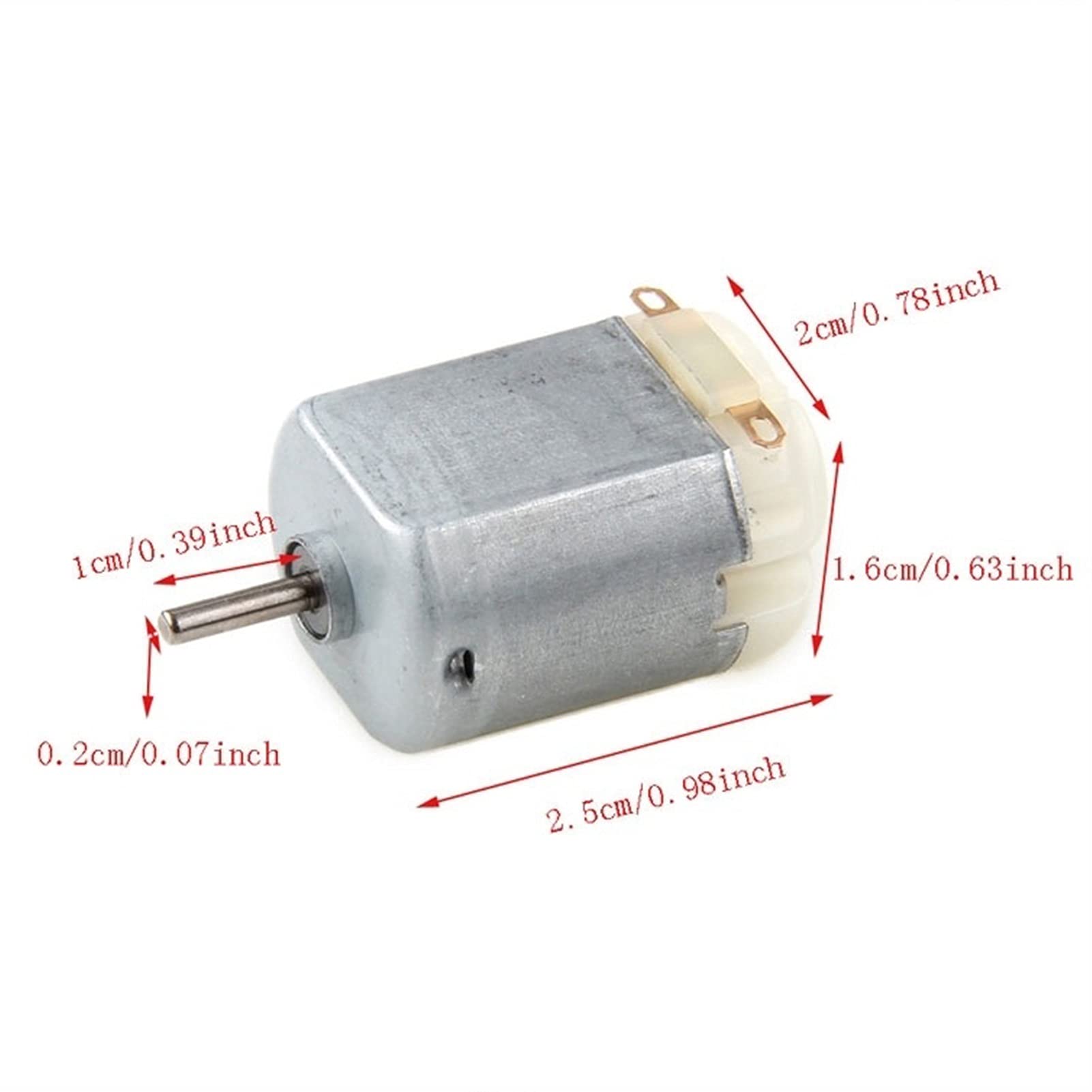 ZJRung 95 Stück DC Motors Kit Mini Elektromotor Kit mit Getriebe Wippschalter Propeller für