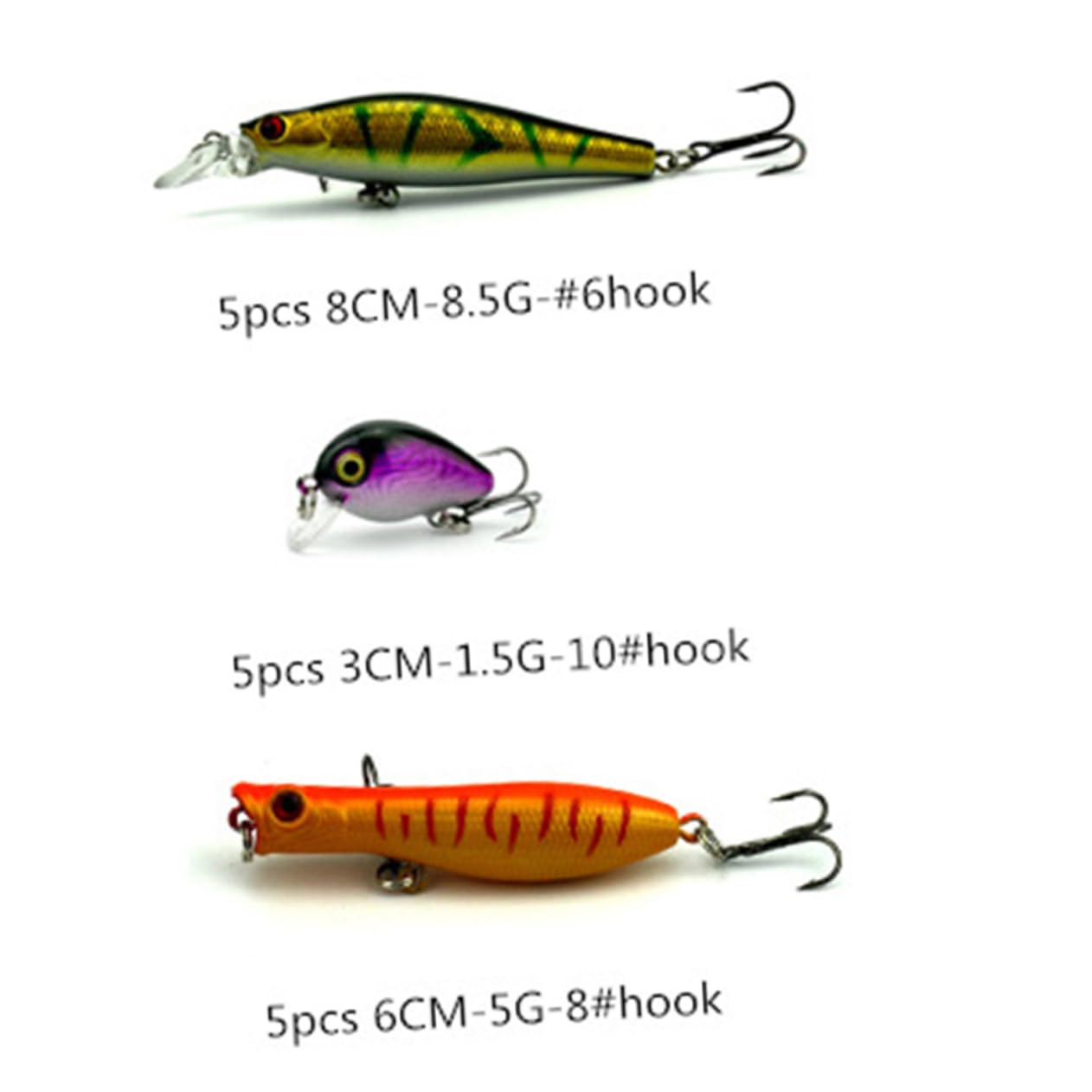 Leurres de Pêche en Métal Forme Poisson 6 Spécifications 30 Ambiance Noël