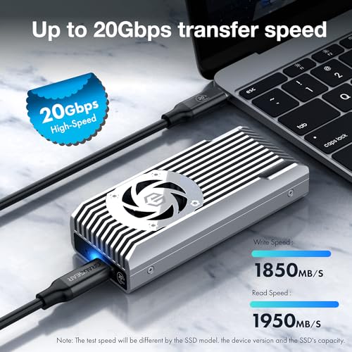 Carcasa externa GRAUGEAR M.2 para SSD NVMe PCIe 4X 2280 miniatura 2