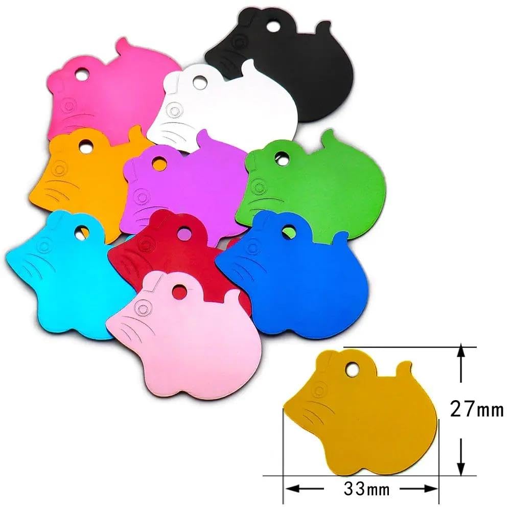 100 Pezzi Etichette Identificative Vuote Per Animali Domestici Etichette Fai Da Te Incise Per Cani E Gatti Etichette Personalizzate Per Animali Domestici Targhetta Identificativa In Alluminio P