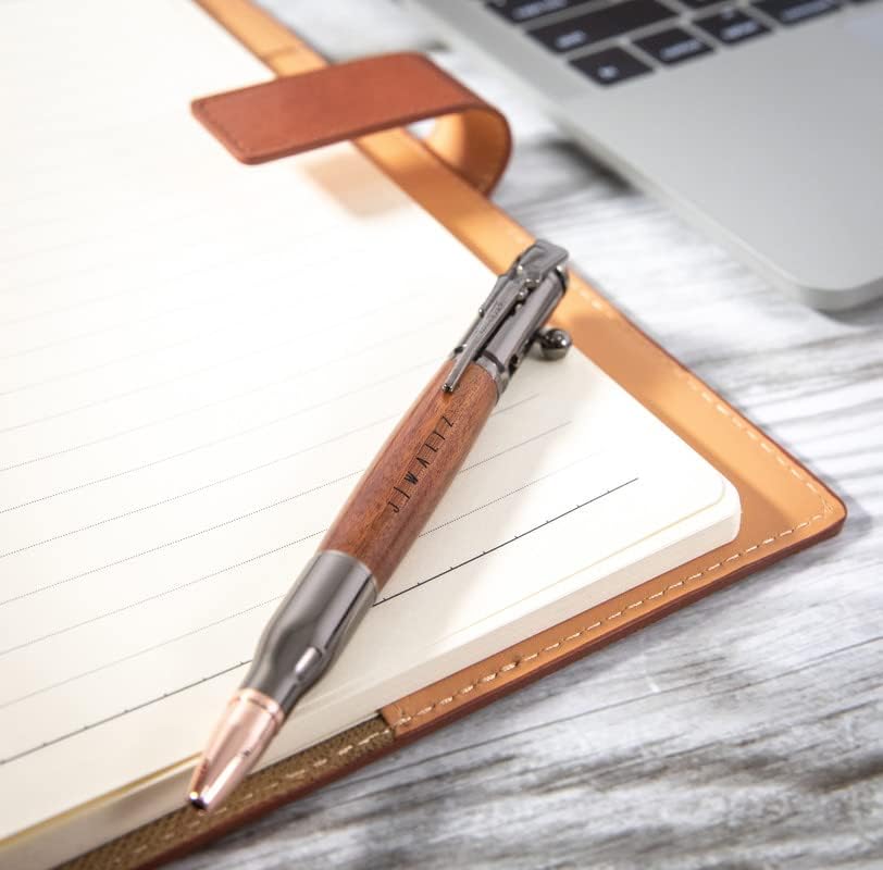 Miniatura 4 de Bolígrafo de acción grabado personalizado con perno de rifle  Bolígrafo de grabado personalizado con nombre para entusiastas de las armas,