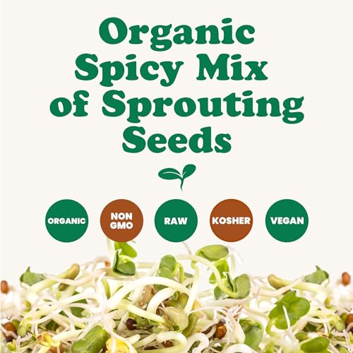 image for Food to Live Organic Spicy Mix of Sprouting Seeds, 1.5 Pounds — Non-