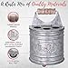 Autumn Alley Farmhouse Toothbrush Holders for Bathrooms - Rustic Galvanized Tooth Brush Holder - Farmhouse Bathroom Accessories Country Decor, Toothpaste & Electric Kids Toothbrush Compartment, Grey