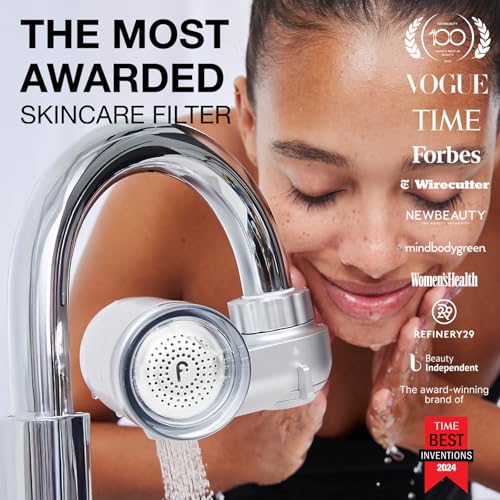 Image of Filterbaby Skincare Filter 2.0, Bathroom Sink Filter Faucet for Skin Care | 99.9% Chlorine Removal - 0.000001 mm Carbon Fiber, Clinically Tested, Skin Hydration in 2 Weeks (Chrome)