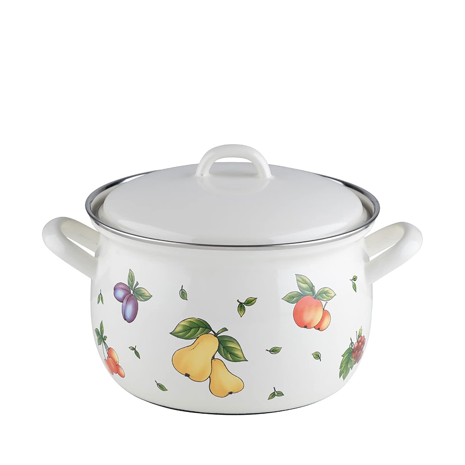 Marmite à viande RIESS Fruit Garden émaillée 2,5 l avec couvercle 18cm