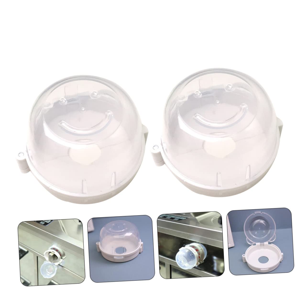 ULDIGI 2pcs Stove Knob Cover Oven Child Safety Guard Protect Gas Stove Knob Covers