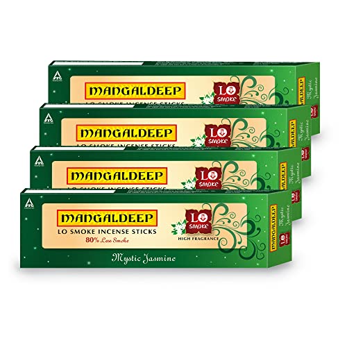 Image of Mangaldeep Lo Smoke Incense Sticks - Majestic Jasmine 200 sticks